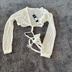 White Lace Women Top